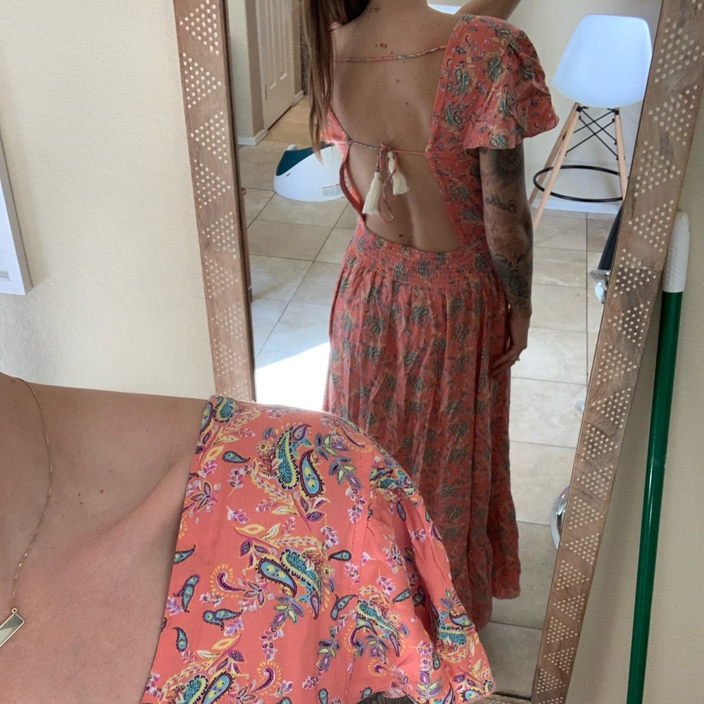 Open back maxi. High low - Picture 2 of 5